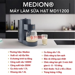 Máy làm sữa hạt Medion® MD11200