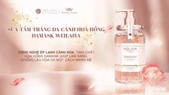 Sữa tắm trắng da cánh hoa hồng Damask Weilaiya Grand Rose Extracts Whitening Shower Gel 450ml