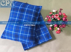 Set chăn gối Phương Anh - kẻ xanh