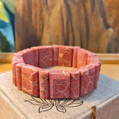 Vòng San Hô Đỏ Tự Nhiên Bản Vuông 18li Để Mộc 100%