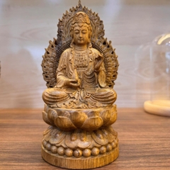 Tượng Gỗ Trầm Hương Tự Nhiên Quan Âm Để Xe Hơi
