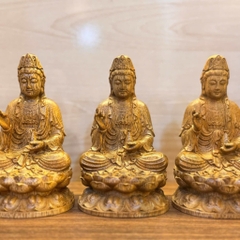 Tượng Gỗ Trầm Hương Quan Âm Bồ Tát Ngồi