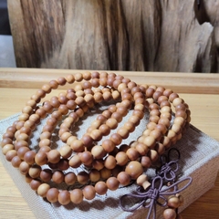 Chuỗi 108 Hạt Gỗ Đàn Hương Ấn Độ Vip 6mm