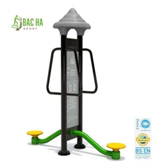 Máy tập xoay eo đôi 2 trụ ls13