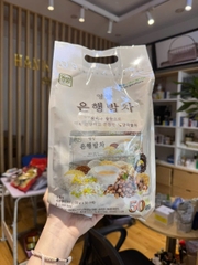Bột Ngũ Cốc Dinh Dưỡng Hạnh Nhân, Hạt Dẻ Dongil Hàn Quốc 50 gói - 1.1 kg - ít đường - cao cấp