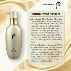 Set Sữa rửa mặt tái sinh đông y The History Of Whoo Cheongidan Radiant Cleansing Foam Special Set