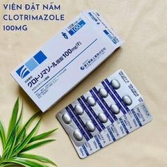 Viên đặt trị nấm âm đạo Elcido 100mg của Nhật Bản vỉ 10 viên