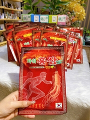 Cao dán hồng sâm túi đỏ Power Red Gingseng Hàn Quốc - túi 20 miếng
