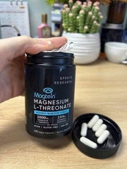 Viên Uống Nuôi Dưỡng Trí Não,Giảm Căng Thẳng Cải Thiện Giấc Ngủ Magnesium L Threonate 2000mg Sports Research 135 viên của Mỹ
