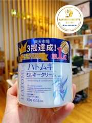 Kem Dưỡng Ẩm Và Làm Sáng Da Hatomugi Moisturizing Conditioning The Milky Cream Nhật Bản (LỌ 300g)