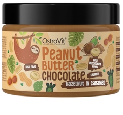 Ostrovit Chocolate Peanut Butter + Hazelnuts In Caramel Crunchy (500g)