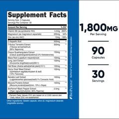 Nutricost Testosterone Complex 1950mg (90 Viên)