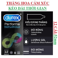 Bao cao su Durex Performa kéo dài thời gian hộp12s