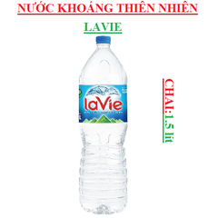 Nước khoáng thiên nhiên lavie chai 1.5 lít