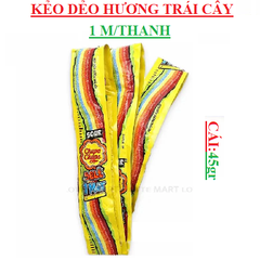 Kẹo dẻo hương trái cây dài 1m Chupa chups sour belt cái 45gr