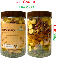 Hạt tổng hợp Mix nuts Minh hưng hộp 500gr