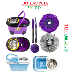 Bộ chổi lau nhà 360 độ Hưng Huê