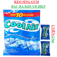 Kẹo cao su sing gum hương bạc hà duynh diệp CoolAir cái 2.9gr