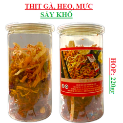 Thịt khô mix (heo, gà, mực)  Thanh Mai Phát hộp (200-:-220)gr