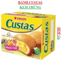 Bánh bông lan Custas Orion hộp 2p