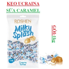 Kẹo sữa caramel ucraina roshen milky splash cream toffee