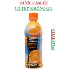 Nước cam có tép Teppy chai 327ml