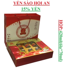 Hộp quà nước  yến Hội An có đường (15% yến) 420ml