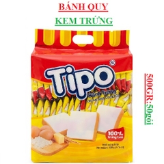 Bánh trứng Tipo Hữu Nghị túi 500gr (50gói*10gr)