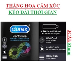 Bao cao su kéo dài thời gian Durex Performa hộp3s