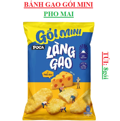 Bánh gạo Làng gạo Poca gói mini túi 8 gói