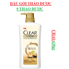 Dầu Gội Clear thảo dược Chai (630-:-680)gr