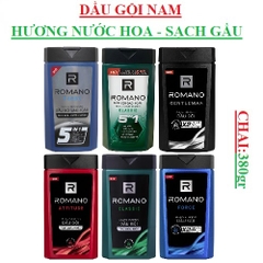 Dầu gội hương nước hoa Romano chai 380gr