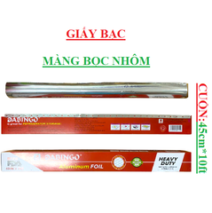 Nhôm lá mỏng RF1810 (giấy bạc) có hoa văn Dabingo 45cm*10ft