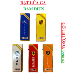Bật lửa bấm ga bấm điện có bơm ga
