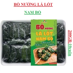 Bò nướng lá lốt khay 200gr+/-10gr (10 cuốn)