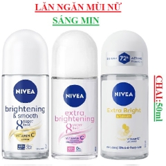 Lăn ngăn mùi nữ sáng mịn Nivea bright & smooth chai 50ml