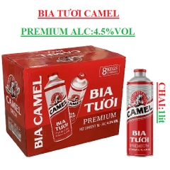 Bia tươi Camel premium độ cồn 4.5% lon 1 lít