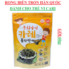 Rong biển vụn vị cari dành cho trẻ Badamoa Hàn quốc gói 60gr