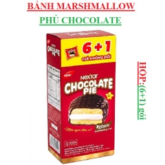 Bánh marshmallow phủ sô cô la nestar hộp 6p
