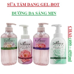 Sữa tắm dạng gel, bọt dưỡng da sáng mịn enchanteur chai (400-:-450)ml