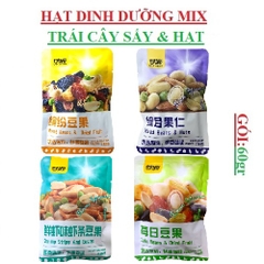 Hạt đậu mix hạt tổng hợp và trái cây sấy Kam Yuens gói  60gr
