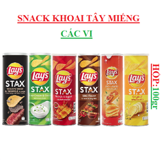 Snack khoai tây miếng Lay's stax hộp 100gr