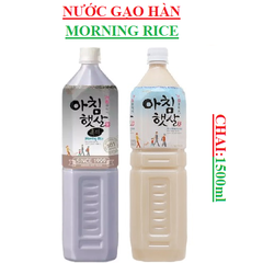 Nước gạo hàn quốc morning rice woongin chai 1500ml