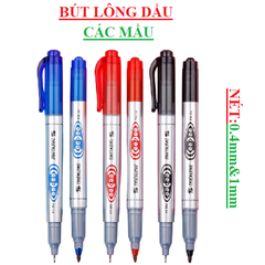 Bút lông dầu thiên long PM04 nét 0.4mm & 1mm