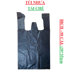 Túi bóng đen, nhựa tái chế (túi đựng rác) (5-:-10)kg