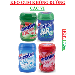 Kẹo gum (cao su) không đường mentos hộp (15-:-17.5)gr