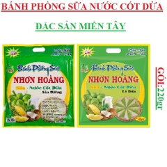 Bánh phồng sữa nước cốt dừa Nhơn Hoàng miền tây cái (200-:-220)gr