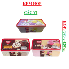 Kem hộp wall's hộp (400-:-450)gr