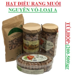 Hạt điều nguyên vỏ  rang muối  (roasted cashew nuts with skin ) Sala loại A
