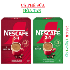 Cà phê hoà tan 3in1 Nescafe hộp (252-:-290)gr